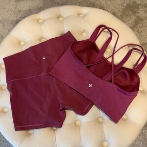 Lululemon High Rise Shorts Set